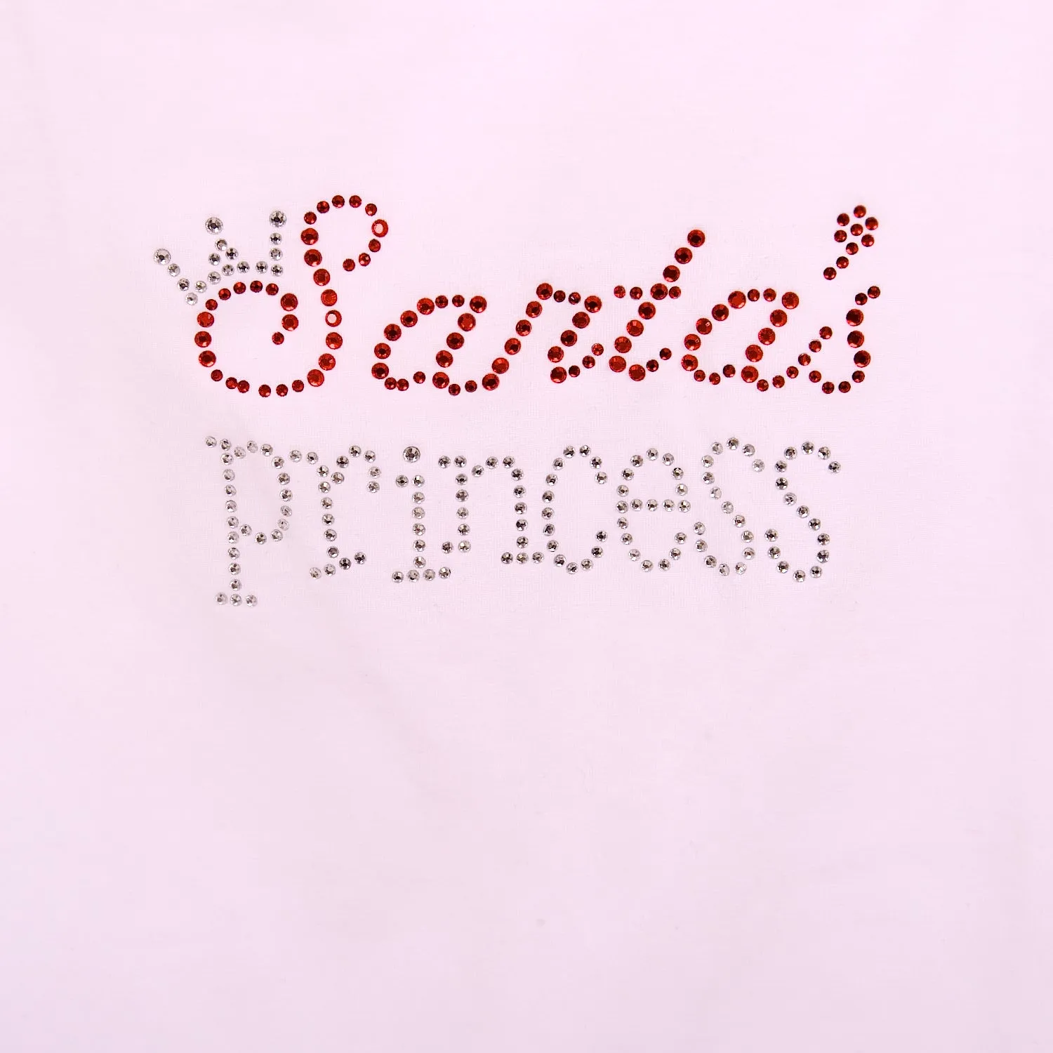 Santa's Princess Diamante Long or Short Sleeve White T Shirt