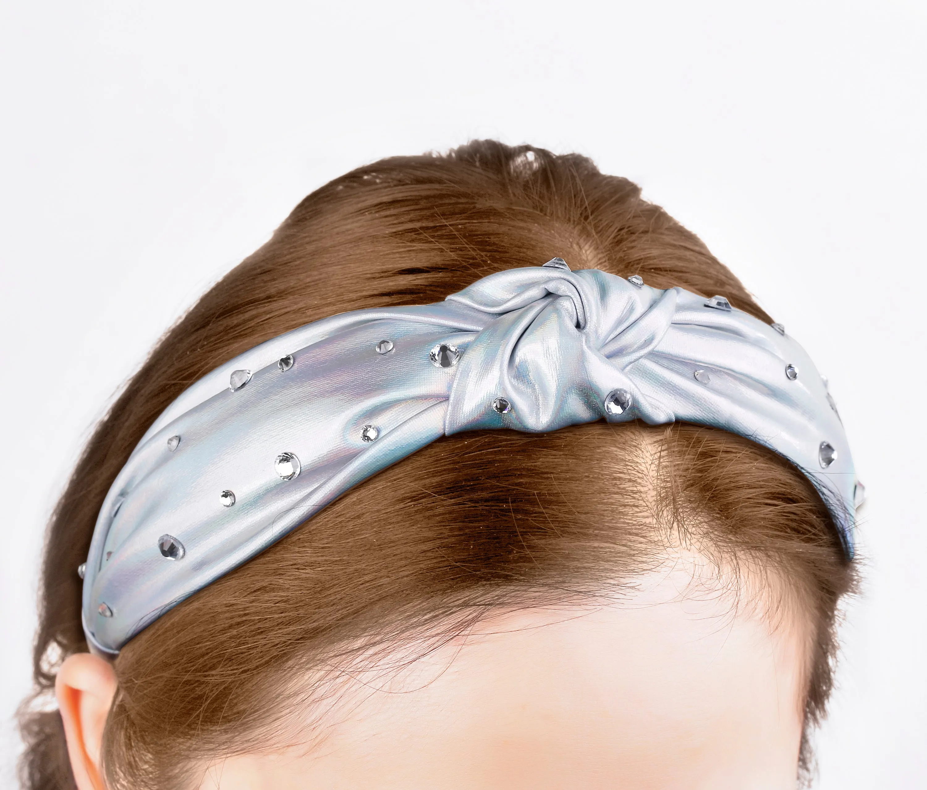 Silver Knot Headband
with Crystals