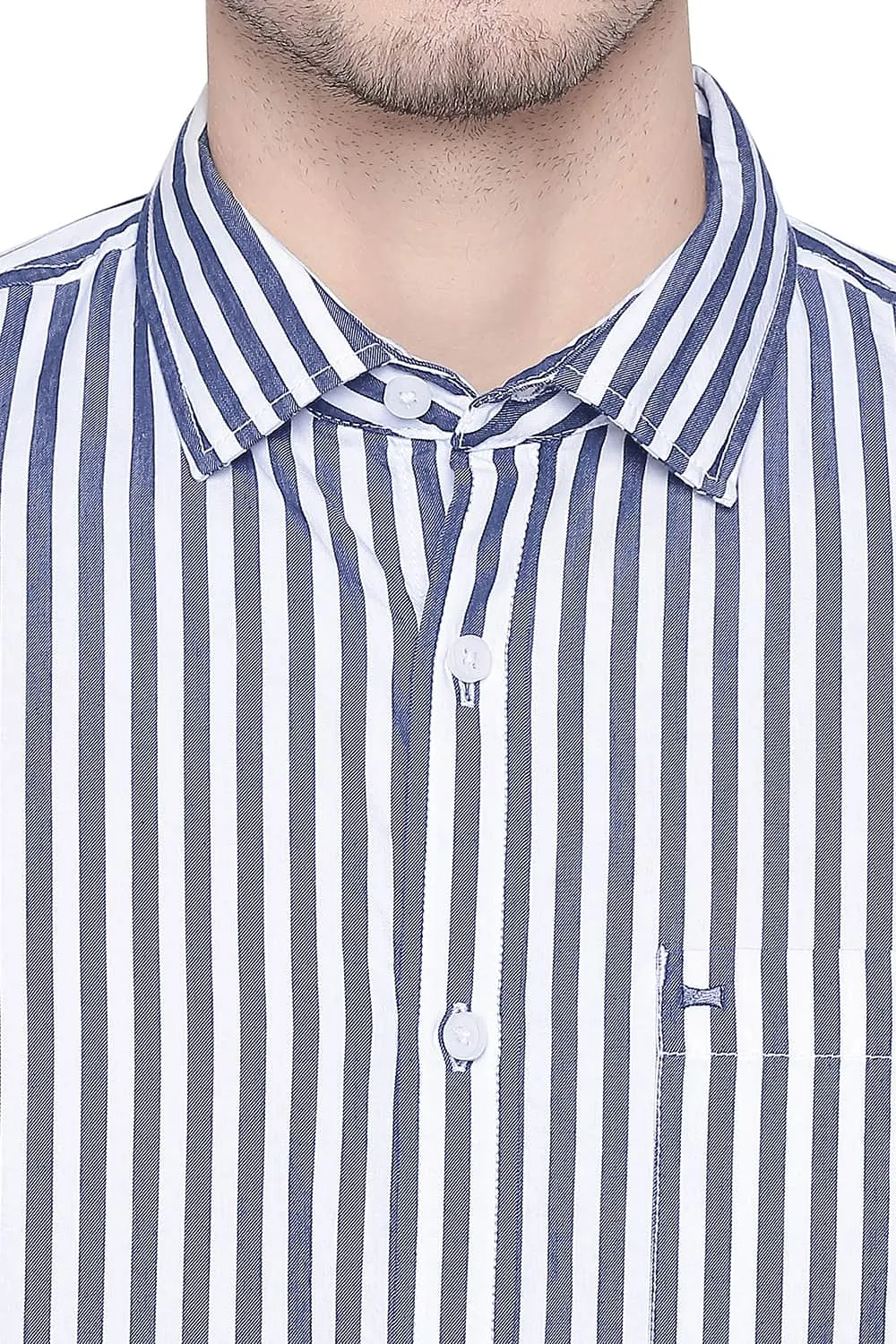 Slim Fit Stripe Twill Shirt