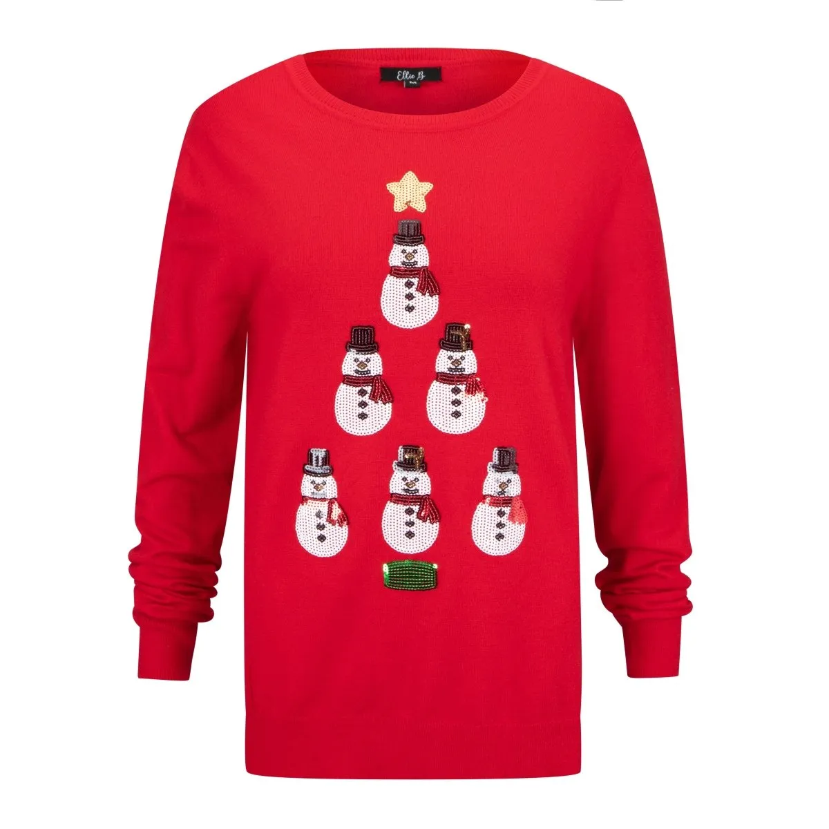 Snowman Tree Christmas Jumper