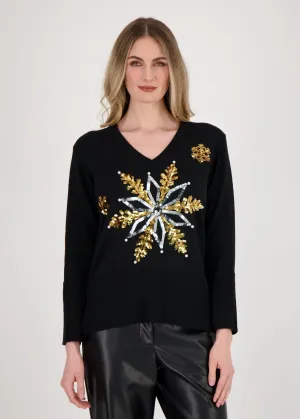 Spanner - Sparkle Snowflake Chirtmas Sweater