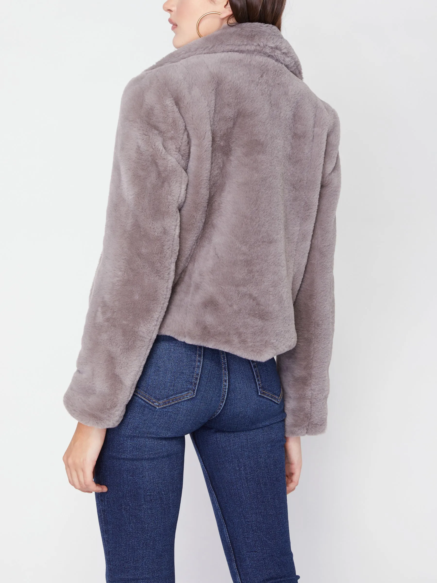 To The Moon Faux Fur Coat