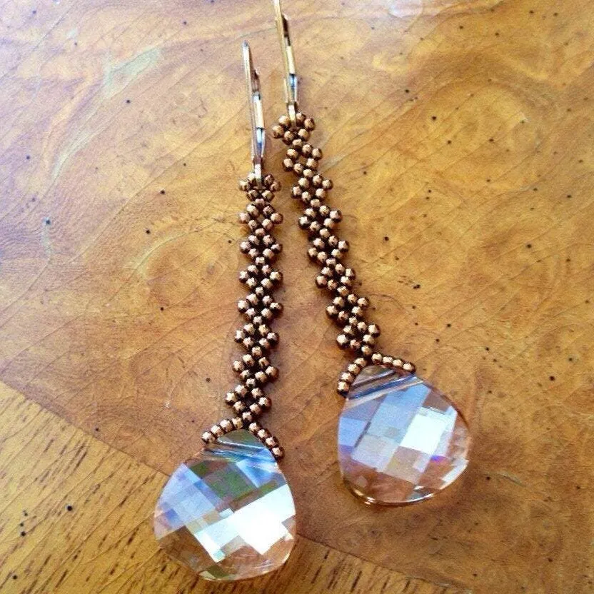 Vintage Inspired Crystal Earrings