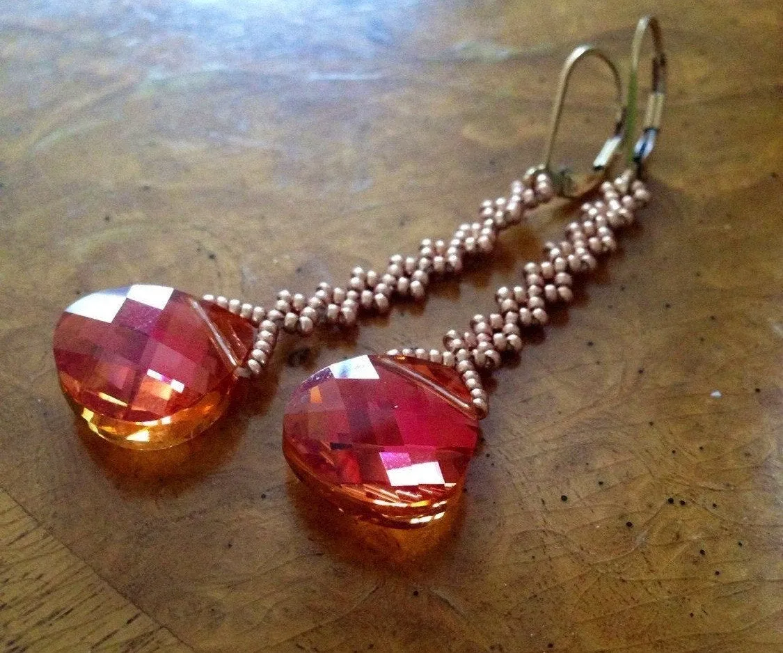 Vintage Inspired Crystal Earrings