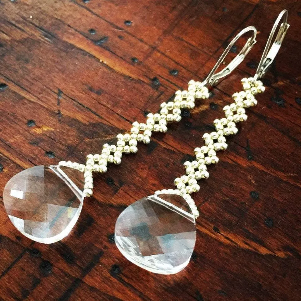 Vintage Inspired Crystal Earrings