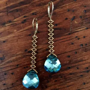 Vintage Inspired Crystal Earrings