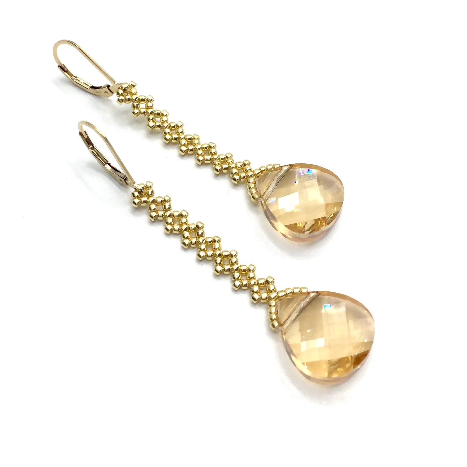 Vintage Inspired Crystal Earrings