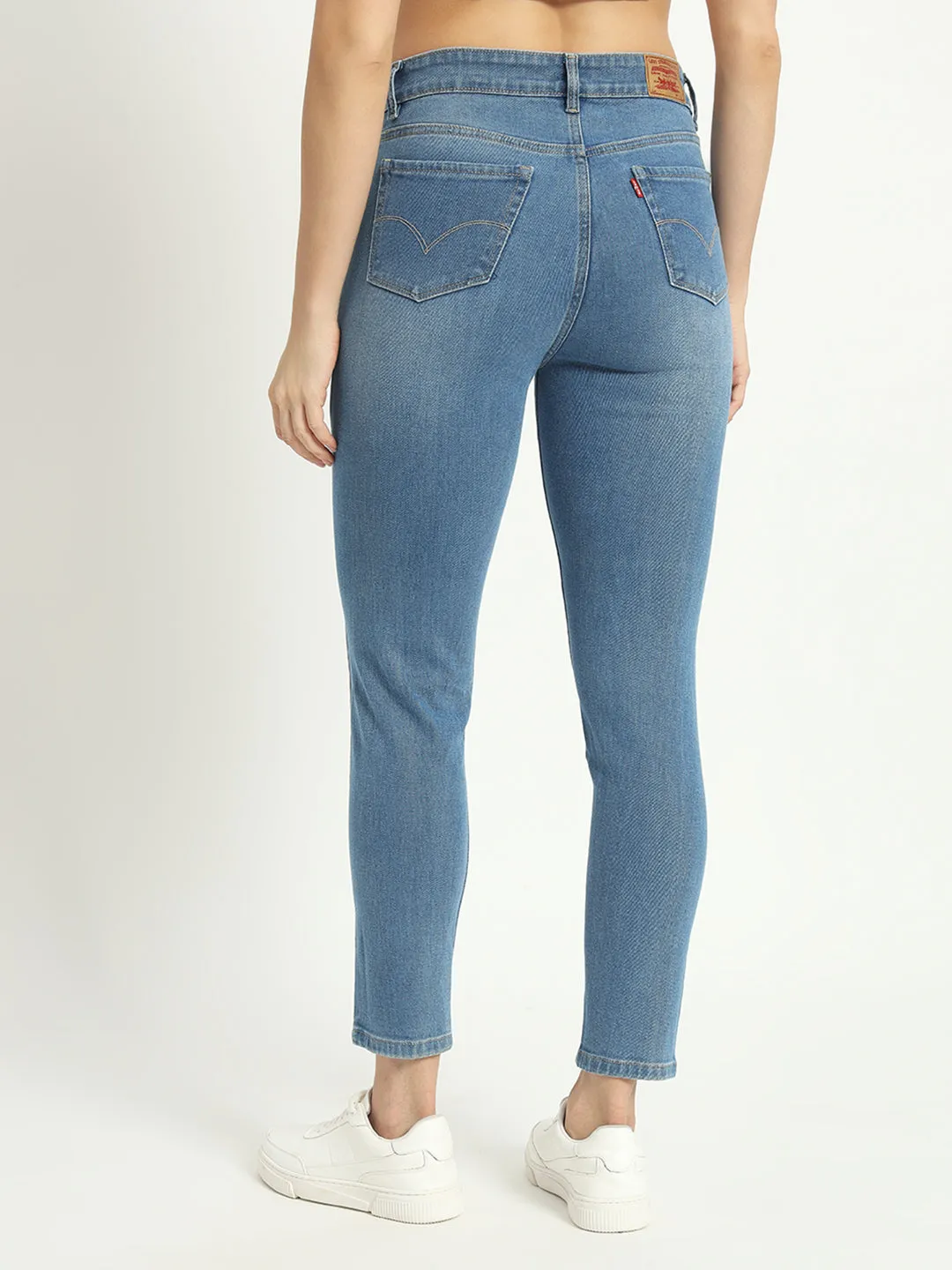 WOMEN BLUE SKINNY FIT STRETCHABLE JEANS