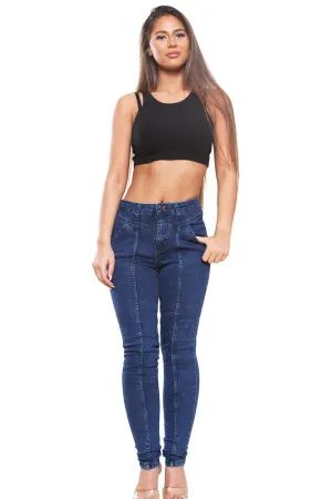 Womens Skinny Stretch Jeans - UK 8